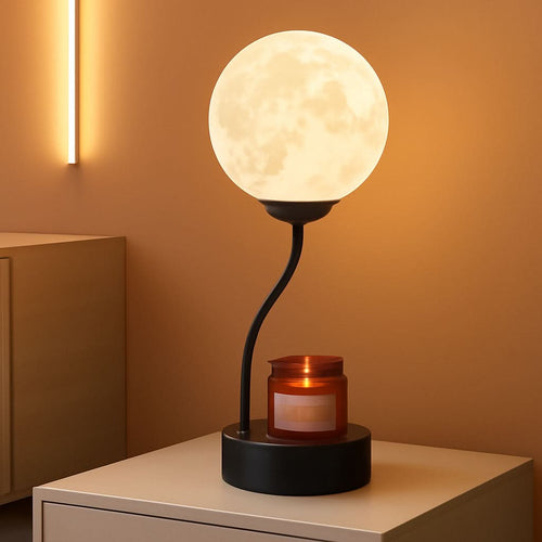 Moon candle warmer lamp