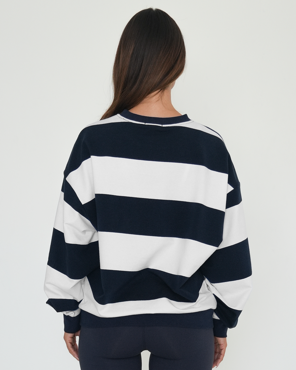 Rugby Stripe Relaxed Sweatshirt
