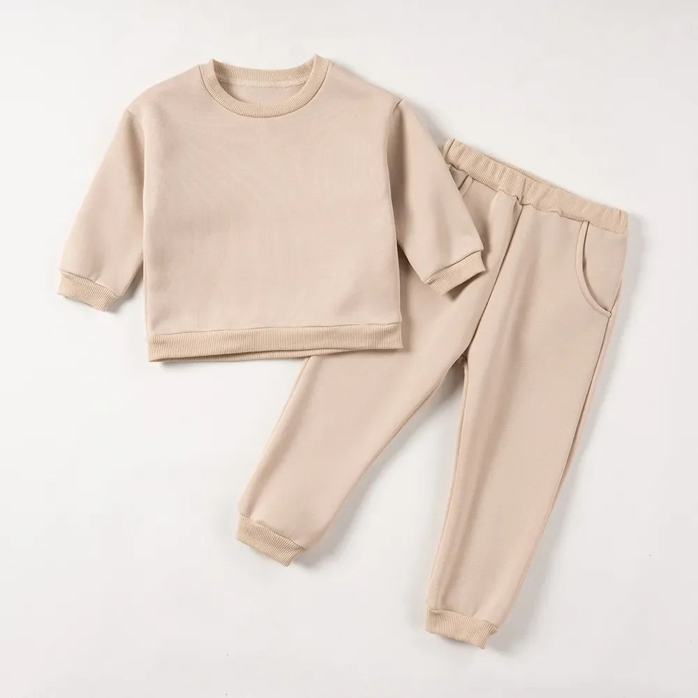 Pants and Sweatshirt Set in Cotton