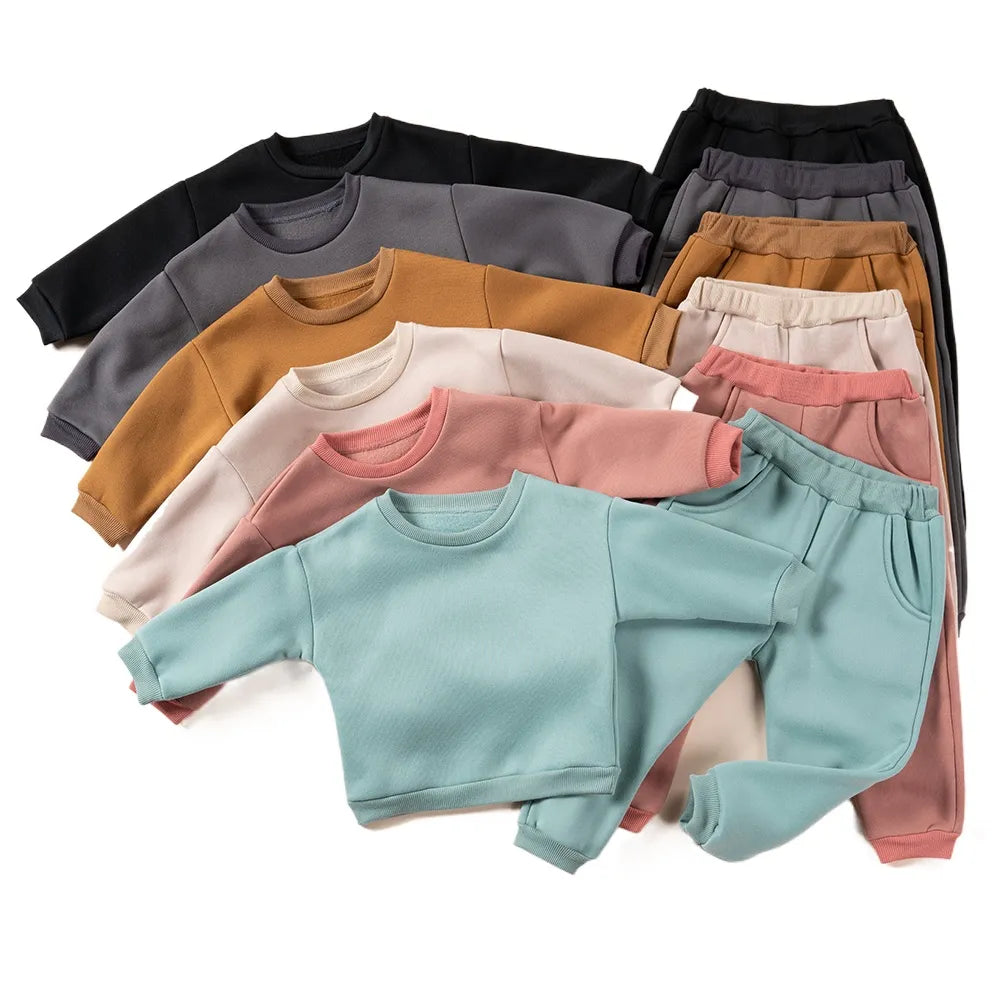 Pants and Sweatshirt Set in Cotton