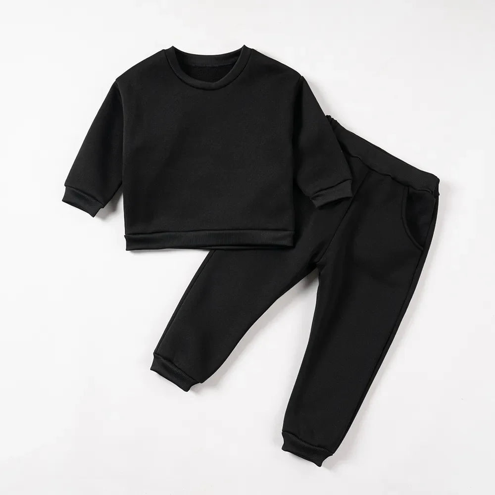 Pants and Sweatshirt Set in Cotton