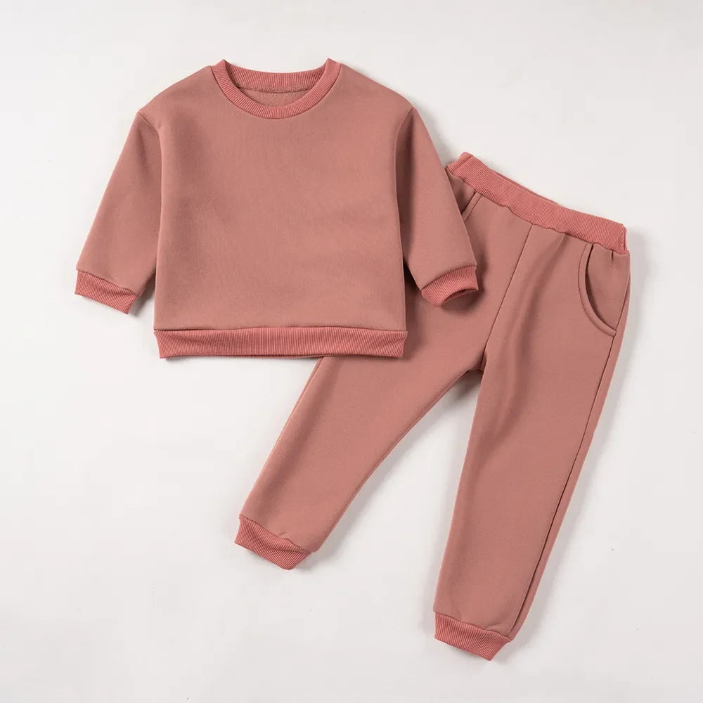 Pants and Sweatshirt Set in Cotton