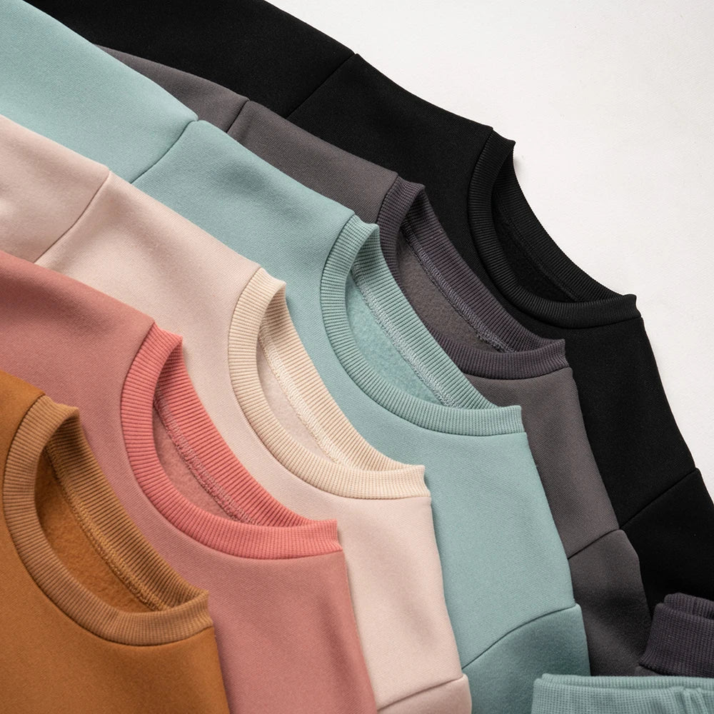 Pants and Sweatshirt Set in Cotton