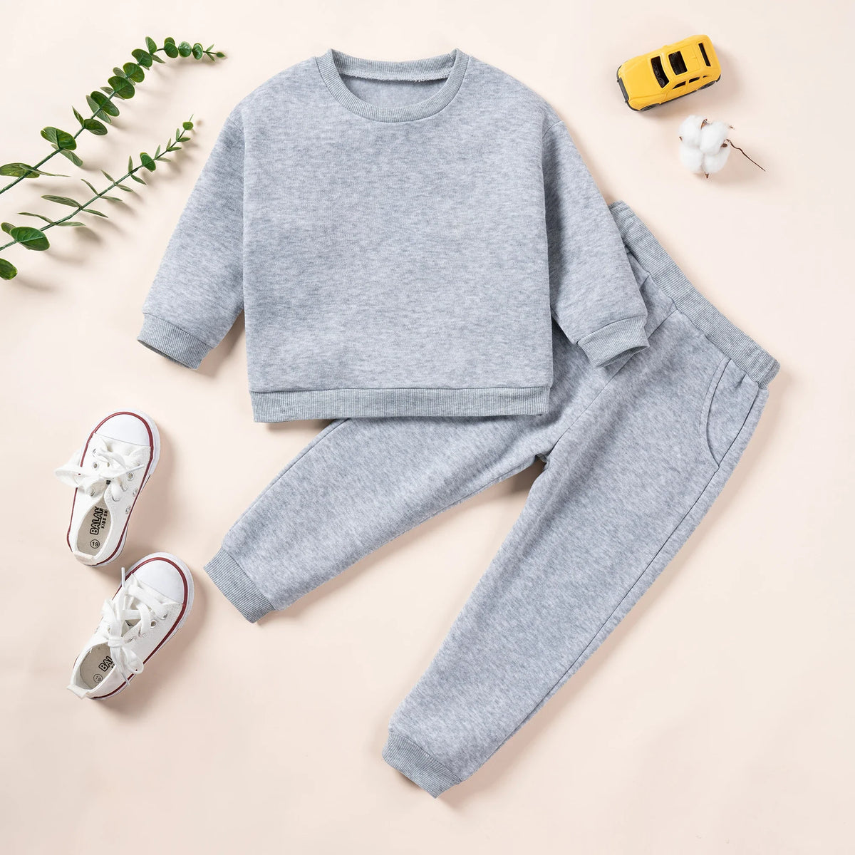 Pants and Sweatshirt Set in Cotton