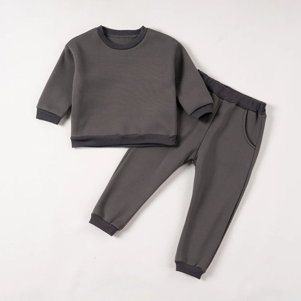Pants and Sweatshirt Set in Cotton