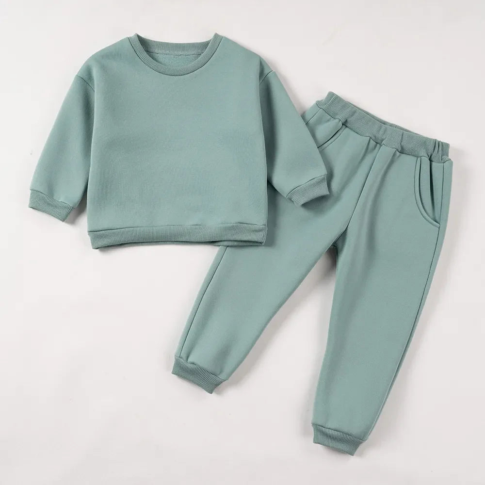 Pants and Sweatshirt Set in Cotton