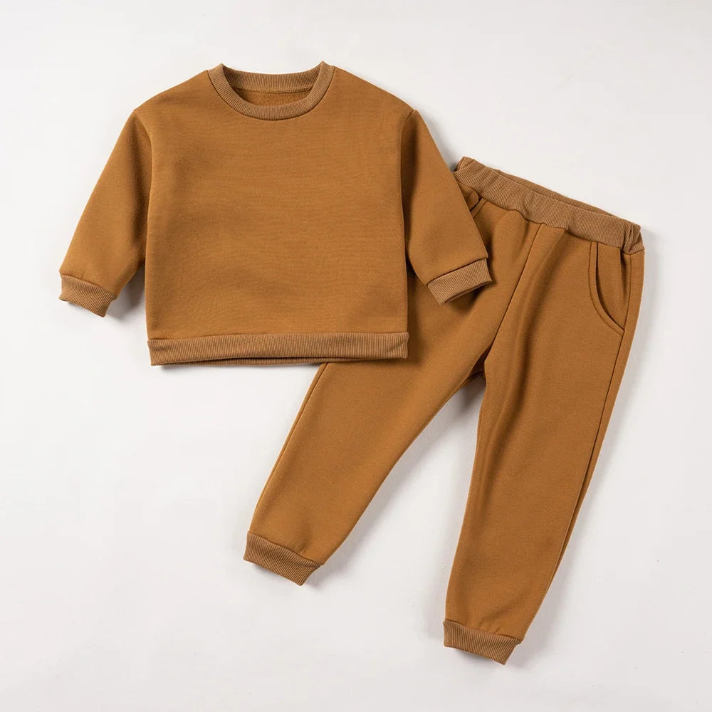Pants and Sweatshirt Set in Cotton