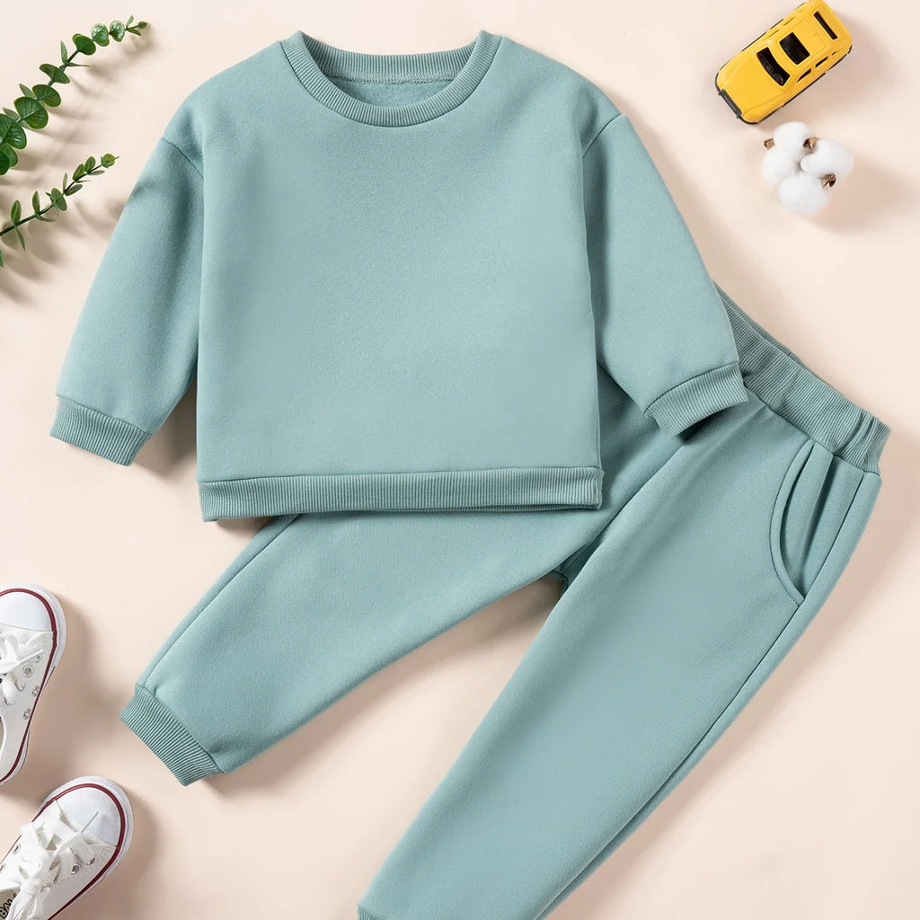 Pants and Sweatshirt Set in Cotton