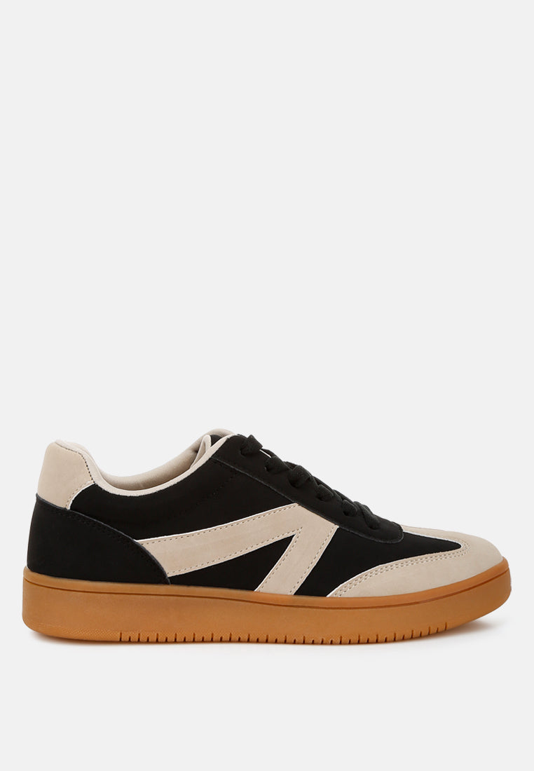 Zoomer Contrasting Patchwork Chunky Sneakers-6