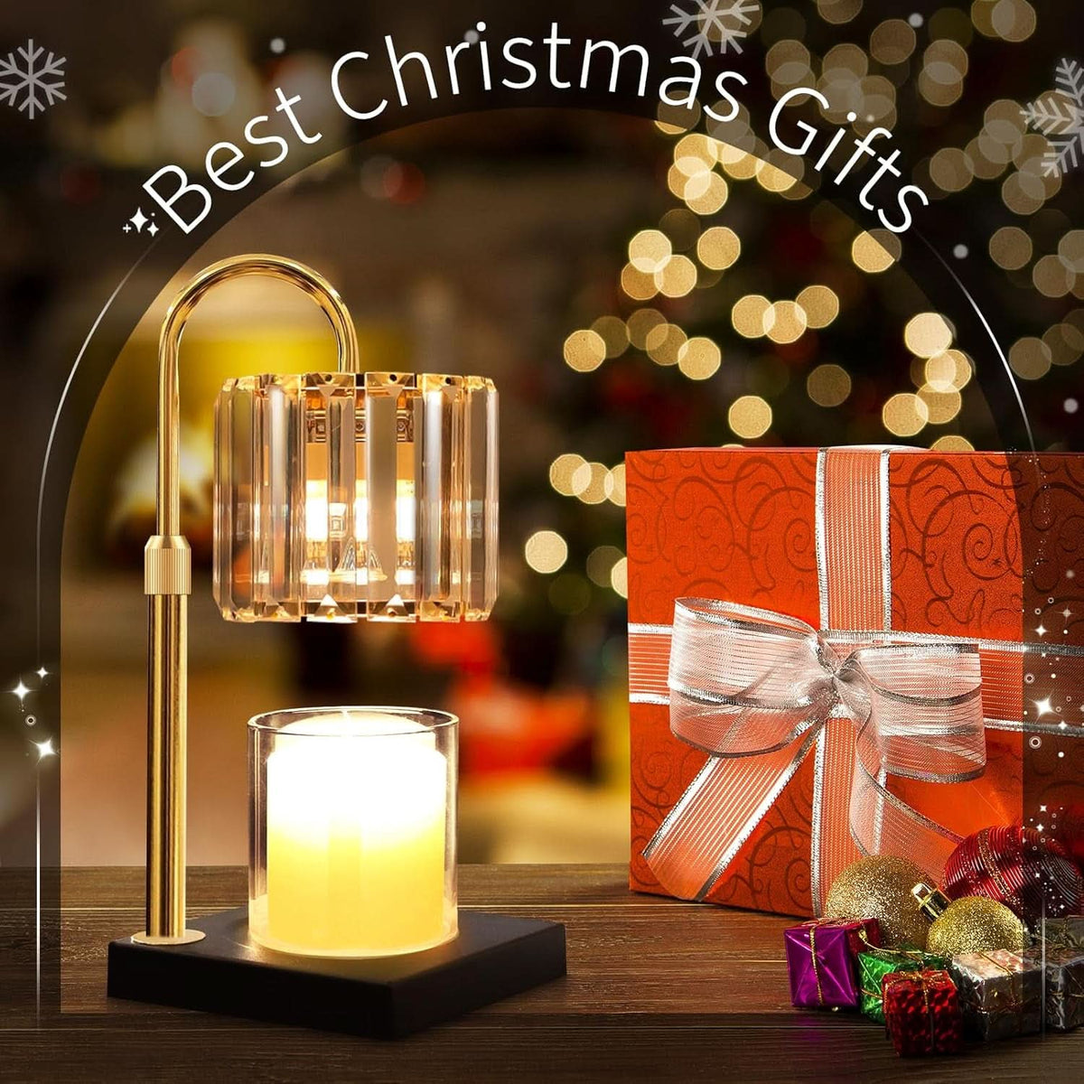 Black Candle Warmer Lamp With Smart Programmable Dimmer-1