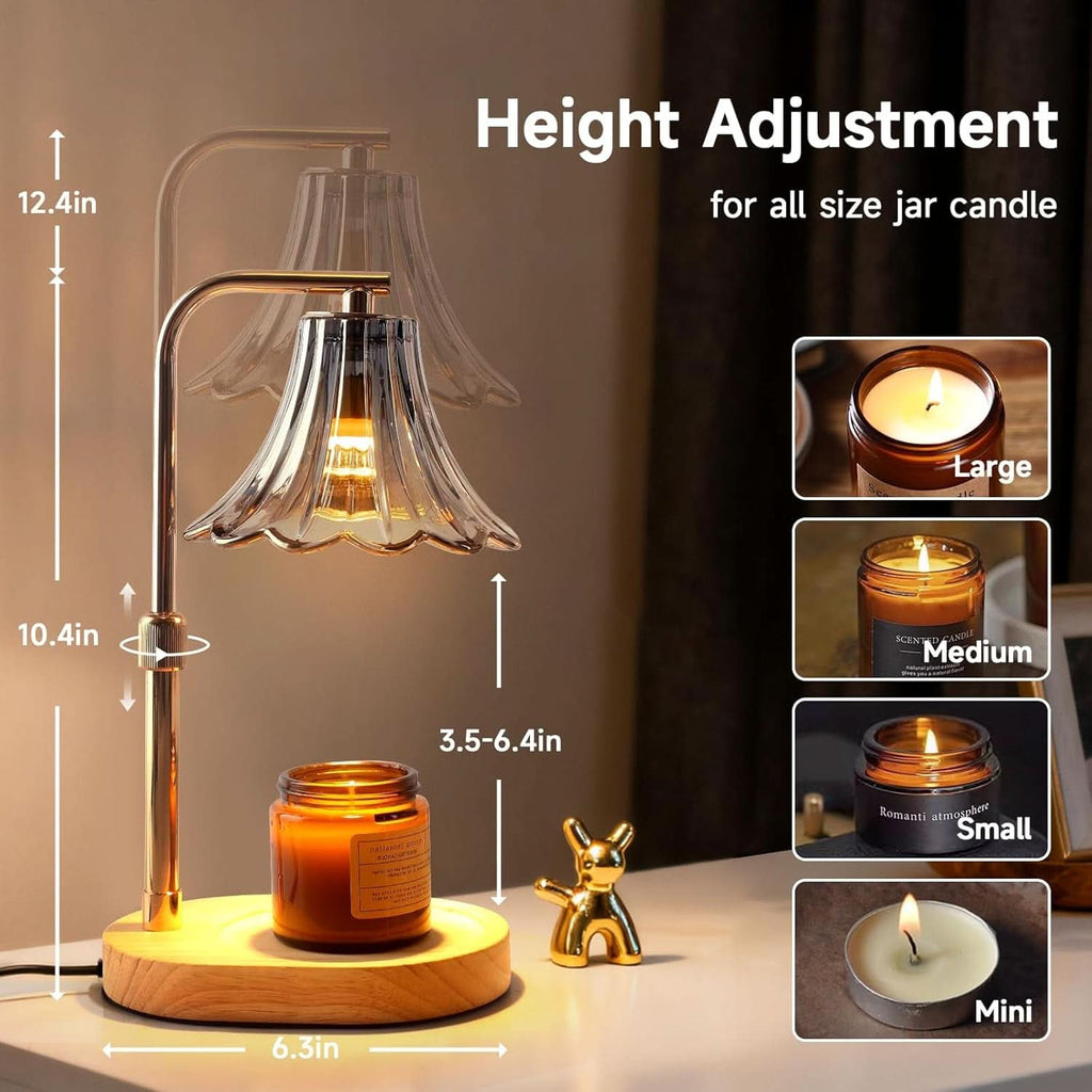 Candle Warmer Lamp With Timer Dimmer Height Adjustable-1
