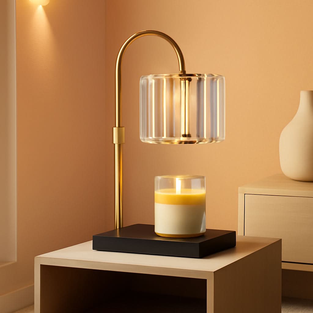 Black Candle Warmer Lamp With Smart Programmable Dimmer-0