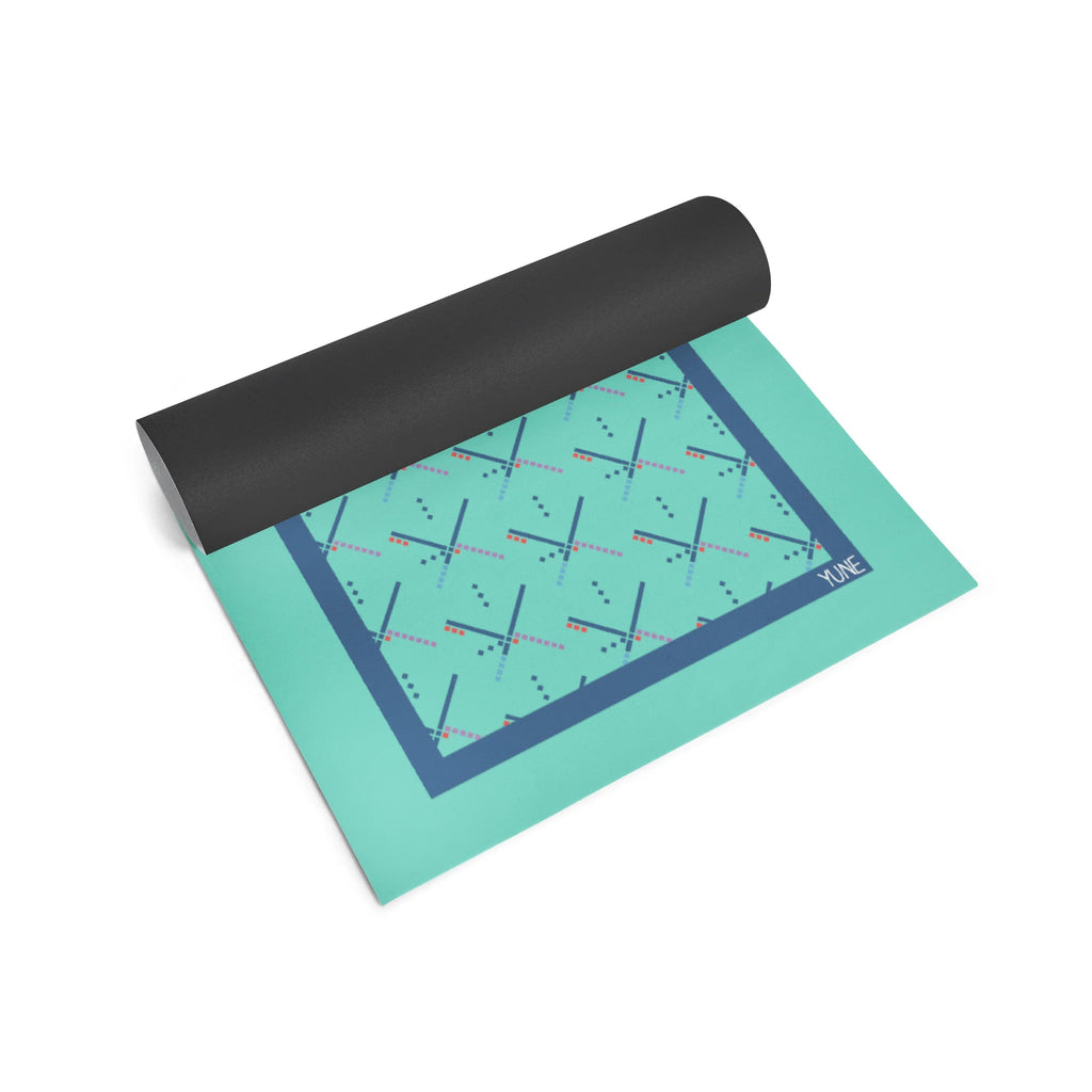Yoga Mat | 6mm Thick | Turquoise | Non-Slip | Eco Friendly | Yune Yoga | PDX Carpet