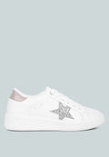 Starry Glitter Star Detail Sneakers-5