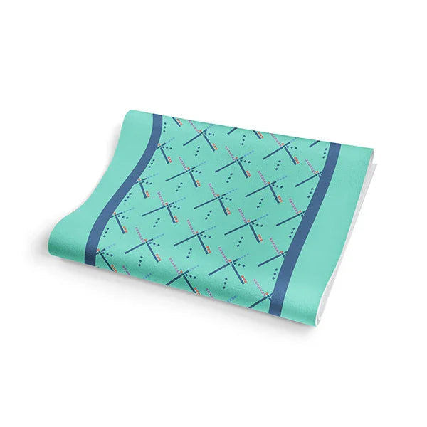 Yoga Mat | 6mm Thick | Turquoise | Non-Slip | Eco Friendly | Yune Yoga | PDX Carpet
