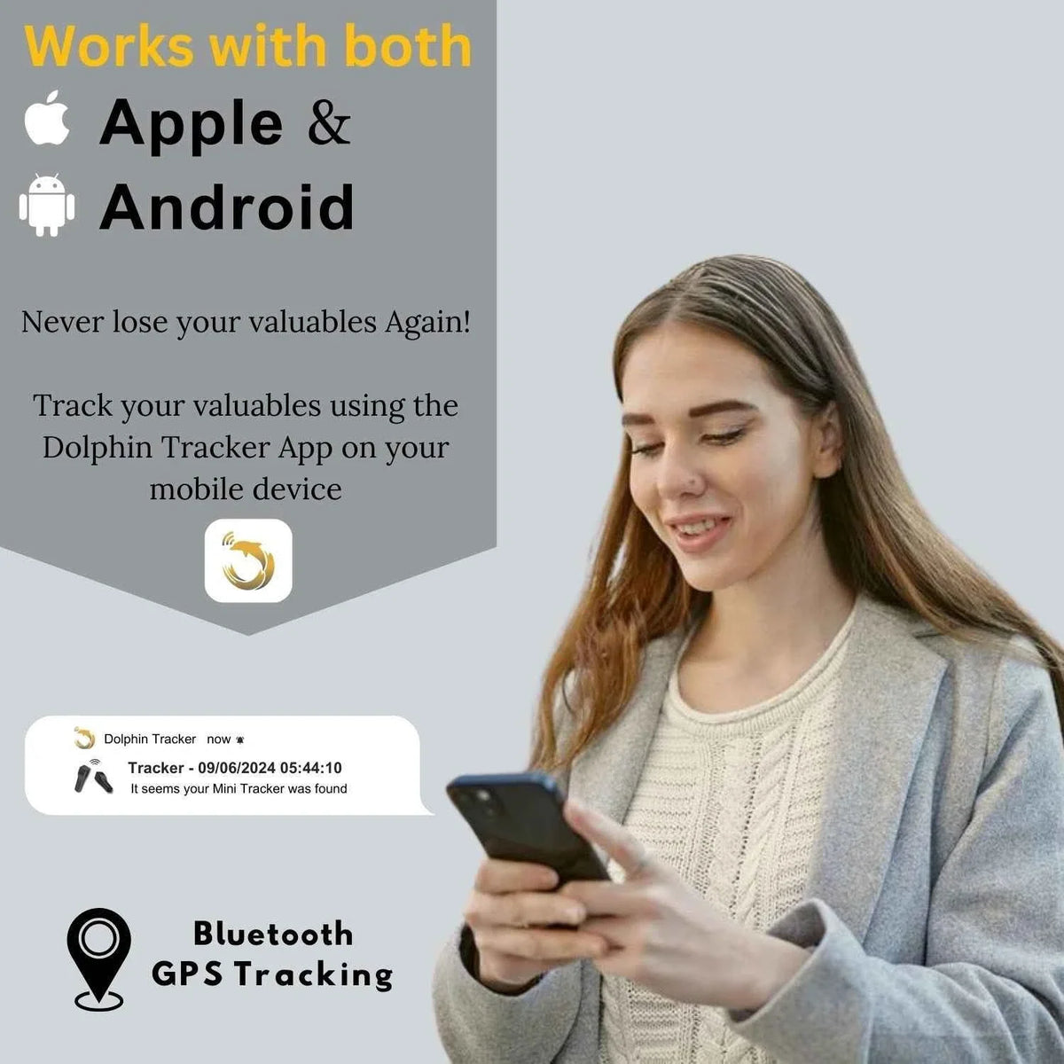 Dolphin Tracker Mini Bluetooth Tracker, view 5