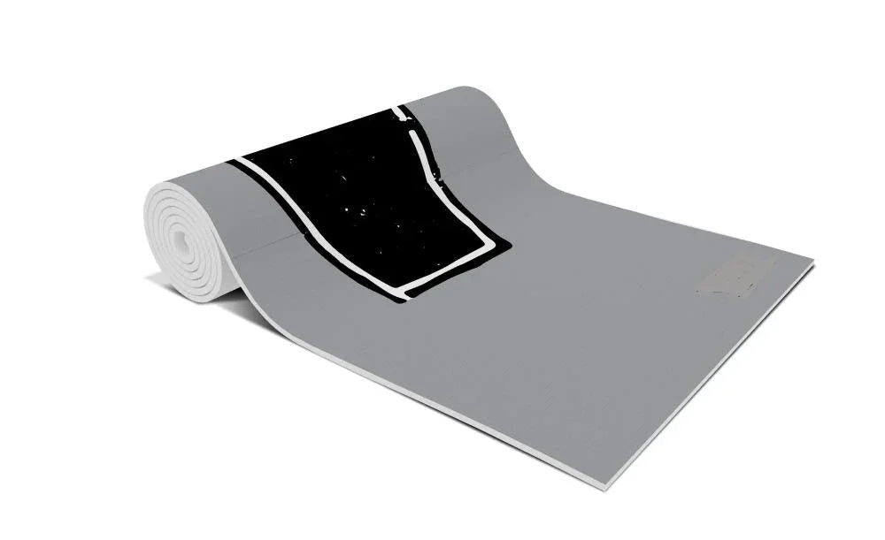 Yoga Mat | 6mm Thick | Grey | Non-Slip | Eco Friendly | Yune Yoga | Corpse Pose